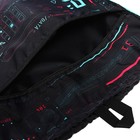 Мешок для обуви с карманом 490 х 410 мм, Оникс МО-27-4р, сетка, с ручкой Cyber 70288 - фото 24264568