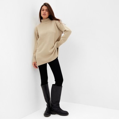 Джемпер женский с вырезами MIST, бежевый, размер XL (52-54)