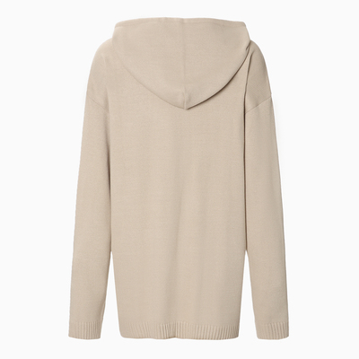 Джемпер женский с капюшоном MIST, бежевый, onesize (44-48)