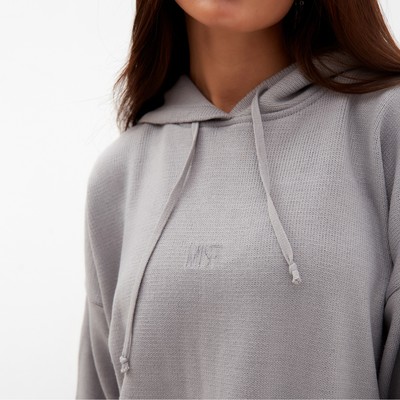 Джемпер женский с капюшоном MIST, серый, onesize (44-48)