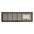 Решетка вентиляционная ZEIN Люкс Л73, 73 x 232 мм, неразъемная , коричневая - Фото 7