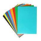 Набор А4 "Влад А4": цветная мелованная бумага 115 г/м2 10 листов, 10 цветов + цветной лакированный картон 190 г/м2 10 цветов, 10 листов, в папке - фото 24293817