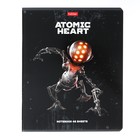 Тетрадь 48 листов в клетку "Atomic Heart", обложка мелованный картон, скругленные углы, блок 65 г/м2, 5В, МИКС - фото 23061350