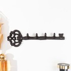 Крючки декоративные чугун "Ключ от замка" 31х9 см - фото 4775095