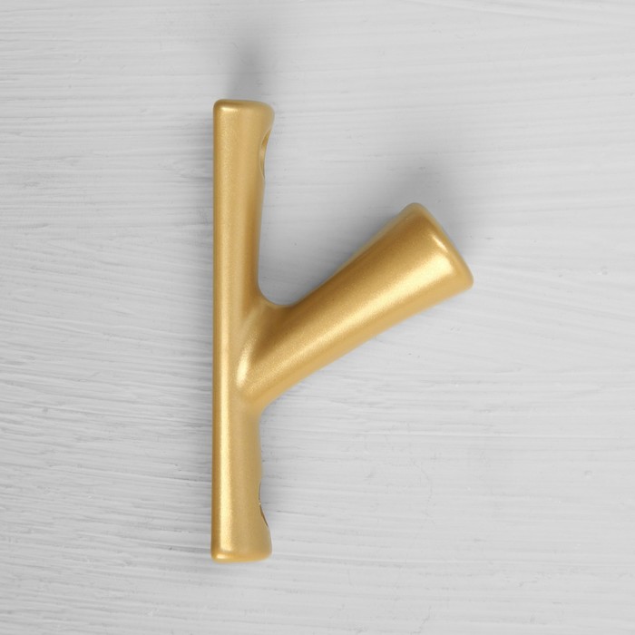 Крючок мебельный CAPPIO BRANCH, однорожковый, цвет матовое золото