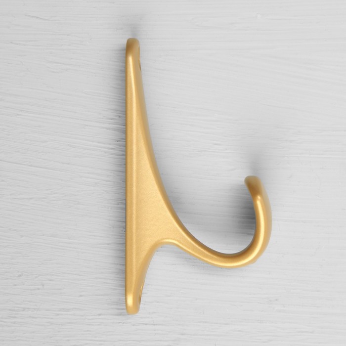 Крючок мебельный CAPPIO CLASSIC, однорожковый, цвет матовое золото