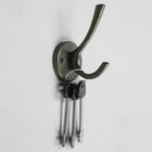 Крючок мебельный CAPPIO SIMPLE, двухрожковый, графит - Фото 3