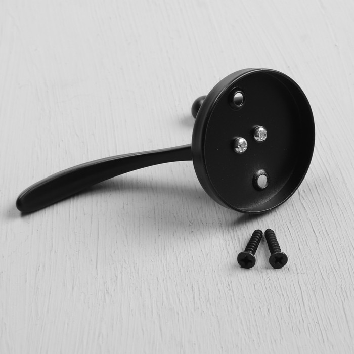 Крючок мебельный CAPPIO WING, двухрожковый, цвет черный