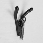 Крючок мебельный CAPPIO FOX, двухрожковый, черный - Фото 3