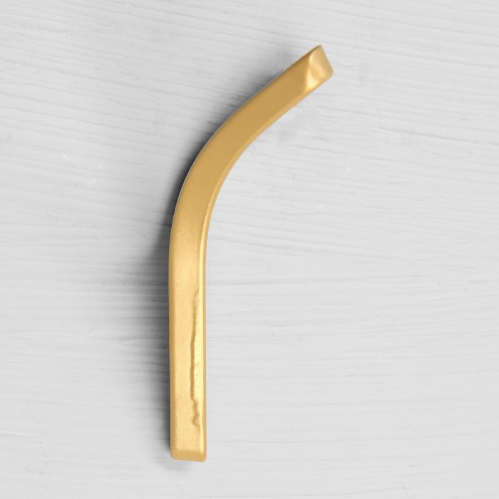 Крючок мебельный CAPPIO FOX, двухрожковый, цвет матовое золото