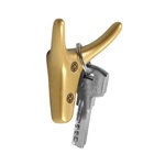 Крючок мебельный CAPPIO YAK, двухрожковый, цвет матовое золото - Фото 3