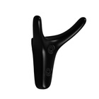 Крючок мебельный CAPPIO YAK, двухрожковый, цвет черный - Фото 3