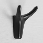 Крючок мебельный CAPPIO OX, двухрожковый, черный - Фото 2