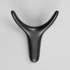 Крючок мебельный CAPPIO OX, двухрожковый, черный - Фото 4