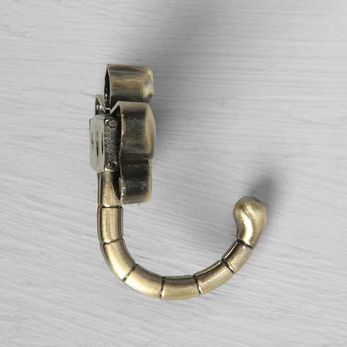 Крючок мебельный CAPPIO DRAGONFLY, однорожковый, бронза