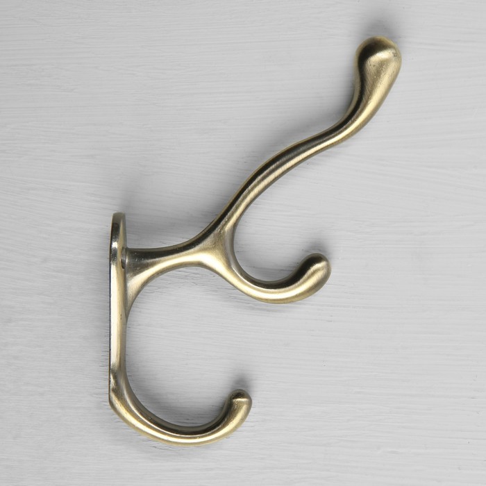 Крючок мебельный CAPPIO WAND, трехрожковый, бронза