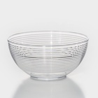 Салатник Доляна «Шарм», d=19.5 см, высота 9.3 см, 1.7 л, прозрачный - Фото 3