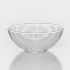 Салатник Доляна «Шарм», d=23 см, высота 9.5 см, 2.2 л, прозрачный - Фото 3