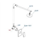 Душевая система WasserKRAFT A12610, встраиваемая, тропический душ, цвет светлая бронза - Фото 3