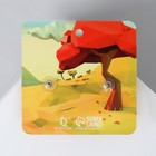 Серьги пластик «Абстракция» заяц и лиса, цвет розово-оранжевый - фото 23008375