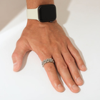 Кольцо «Стальное» механизм, цвет серебро, 18.5 размер - Фото 4