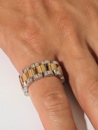 Кольцо «Стальное» механизм, цвет золото-серебряный, 21 размер - Фото 2