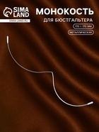 Монокость для бюстгальтера, 170 + 170 мм, цвет серебряный - Фото 1