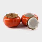 Набор банок керамических для хранения Persimmon, 2 предмета: 175 мл, посуда для Хэллоуина, цвет оранжевый - Фото 3