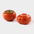 Набор банок керамических для хранения Persimmon, 2 предмета: 175 мл, посуда для Хэллоуина, цвет оранжевый - фото 7658695