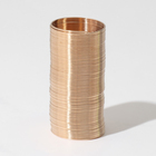 Проволока с памятью, d=2 см, толщина 0.6 мм, для кольца, цвет золото, 10 г - Фото 2