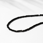 Бусины на нити шар №2 гранёный «Шпинель», цвет чёрный, 38 см - фото 297355856