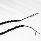 Бусины на нити шар №2 гранёный «Шпинель», цвет чёрный, 38 см - Фото 2