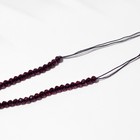 Бусины на нити шар №2 гранёный «Шпинель», цвет фиолетовый, 38 см - Фото 2