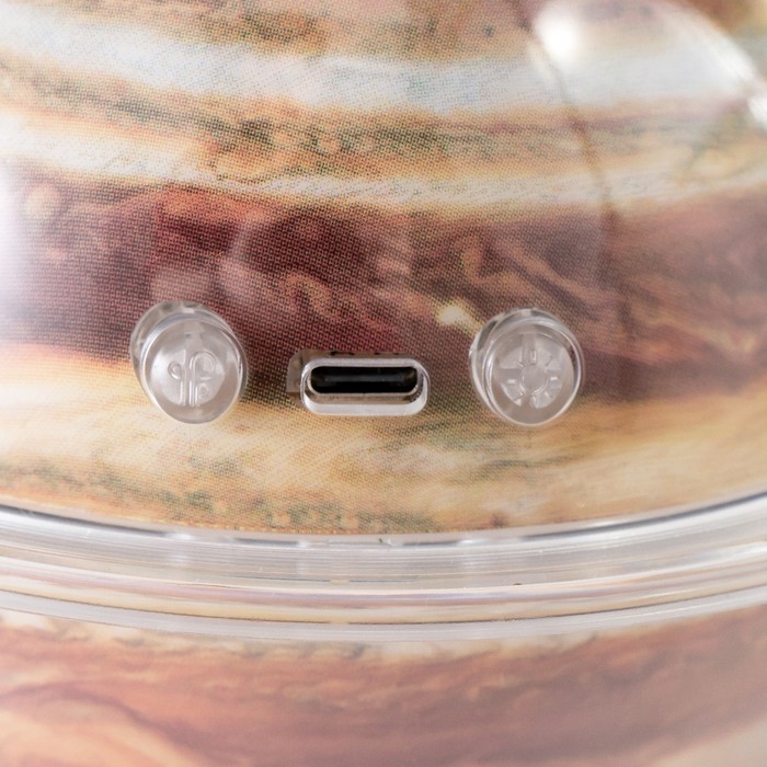Ночник-увлажнитель "Марс" LED 2.2W USB 330мл 15,1х15,1х12 см RISALUX - фото 1900568754