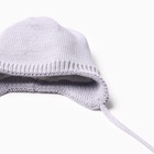 Комбинезон детский вязаный MINAKU, рост 74-80, цвет серо-голубой - фото 25521016