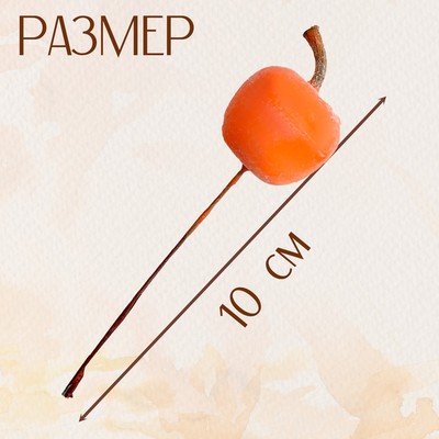 Декор «Яблоко», размер 3.6×3.6×10 см