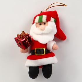 Мягкая игрушка «Дед мороз» на подвесе, виды МИКС