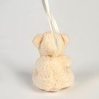 Мягкая игрушка «Медведь» на подвесе, цвет белый - Фото 3