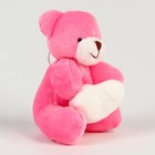 Мягкая игрушка «Медведь с сердцем» на подвесе, цвет МИКС - Фото 2