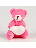 Мягкая игрушка «Медведь с сердцем» на подвесе, цвет МИКС - Фото 2