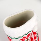 Конфетница «Сапожок», вязаный, с рисунком - фото 26024494