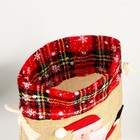 Мешок новогодний для подарков «Дед Мороз», 20×15 см - Фото 4