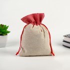 Мешок новогодний для подарков «Олень», 15×20 см - Фото 3