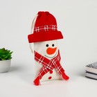 Мешок для подарков «Снеговик с шарфиком» - фото 7658762