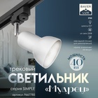 Светильник трековый Simple "Мудрец" Е27 40Вт белый 9х9х19,5см - Фото 1