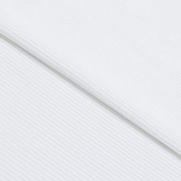 Ткань костюмная вельвет, нейлон, ширина 150 см, цвет белый - Фото 1