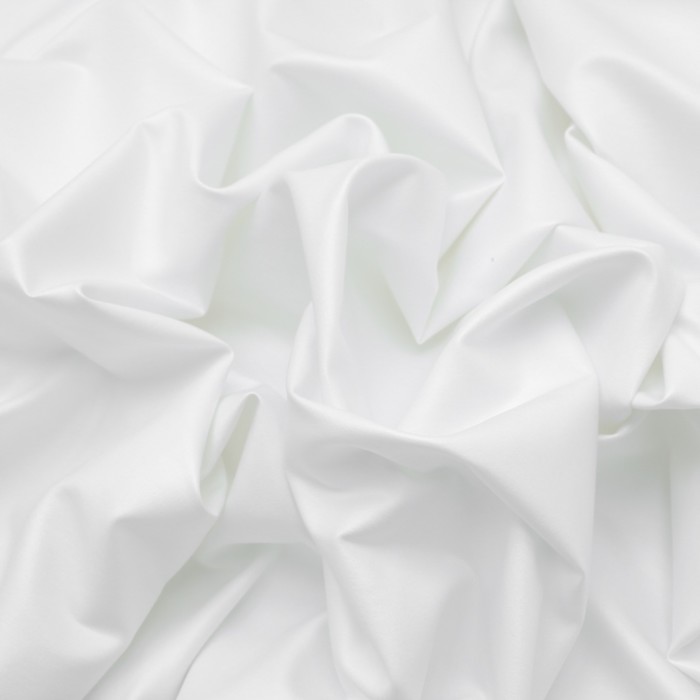 Ткань костюмная с напылёнием, вискоза, стрейч, ширина 150 см, цвет белый - Фото 1