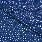 Ткань плательная набивная вискоза, ширина 145 см, цвет синий - фото 294055444