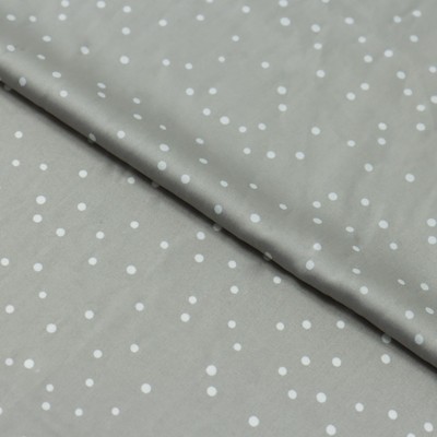 Ткань плательная сатин набивной, стрейч, ширина 150 см, цвет серый