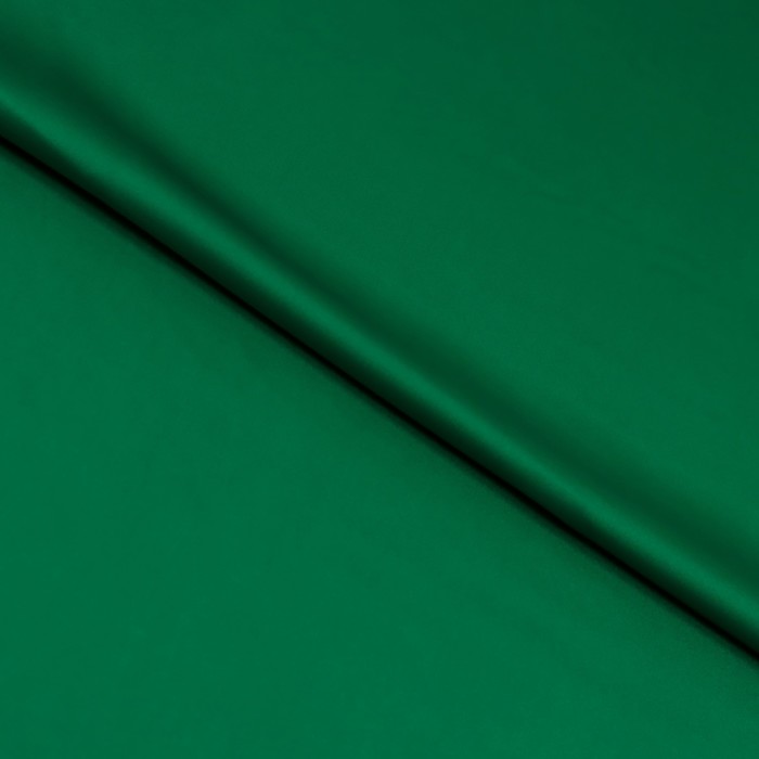Ткань плательная сатин, стрейч, ширина 150 см, цвет лесной зелёный - Фото 1